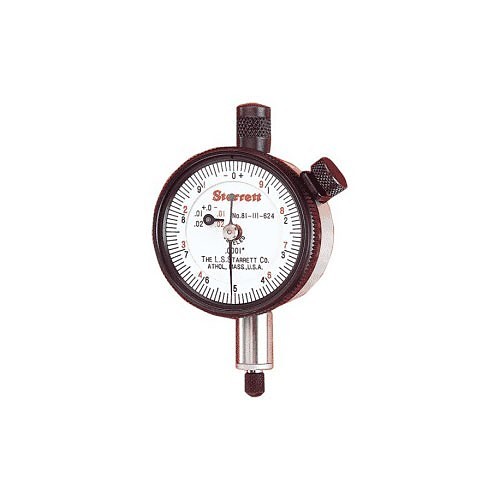 Starrett® MV70-53428 Dial Indicator, 0 To 100 Dial, Graduations: 0.001