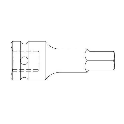 Sunex® 36489 Driver Socket Bit, 3/8 in Drive, 14 mm, 13 mm L Bit