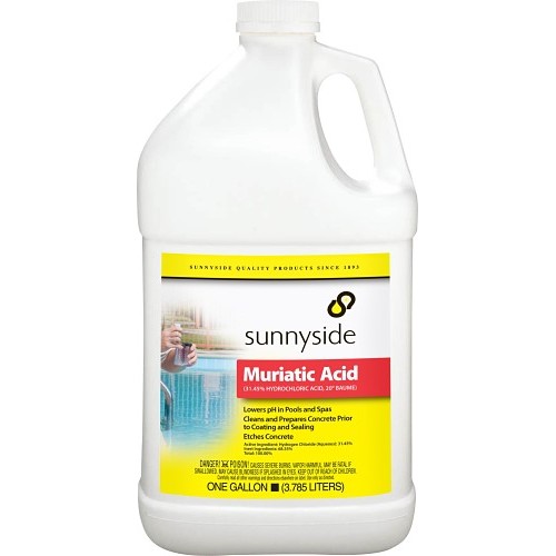 Sunnyside 710G1 Muriatic Acid, 1 gal Nominal Capacity, Bottle, Liquid Form