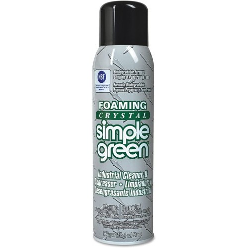 Sunshine Makers Simple Green® 610001219010 Industrial Cleaner and Degreaser, 20 oz Container, Aerosol Can Container, Detergent Odor/Scent, White, Foam Form