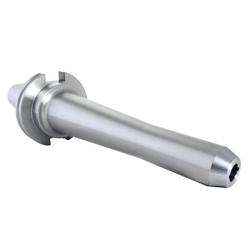 TECHNIKS 22947-6 Extended Length Precision Single End End Mill Holder With Coolant Through Channel, 1-1/4 in Dia Hole, Tapered Shank, CAT50 Taper, 2-1/2 in Dia Nose, 6 in Projection