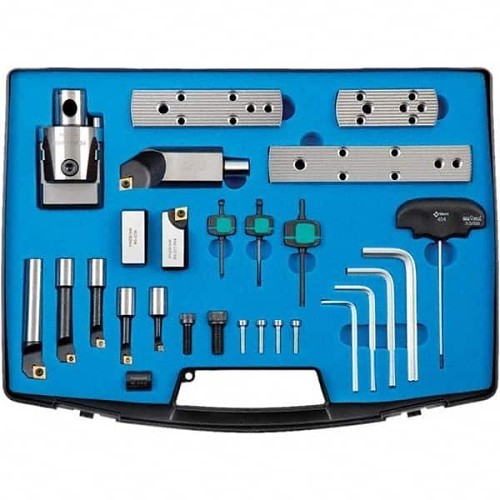 TECHNIKS 6991245 Boring Head Set, 0.314 in Minimum Bore Diameter - Smallest Bar, 1.496 in Minimum Bore Diameter - Largest Bar, EPMT/CCMT Insert, BS Toolholder Type, 31 Piece