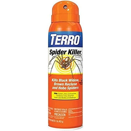 TERRO T2302-6 Spider Killer Spray, Can, 16 oz, Liquid, Off-White, Fat