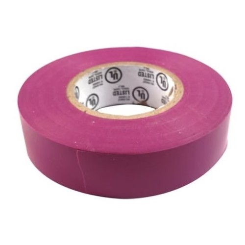 Tape It ETAPE0.75-10-PURPLE Electrical Tape, 66 ft Length, 3/4 in Width, 7 mil Thickness, PVC Material Type, Purple