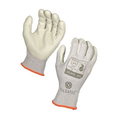 Tilsatec® TTP013PU2XL-VP6 Cut-Resistant Gloves, 2X-Large, #11 Polyurethane, Resists: Cut, A4 ANSI Cut-Resistance Level, Level 3 ANSI Puncture-Resistance Level, Brown