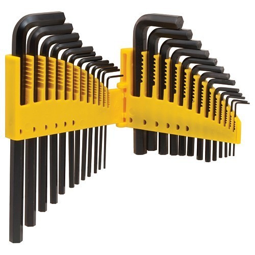 Titan® KP8212712 L-Key Set, Metric, 25 Piece, Hex Drive, Black Oxide