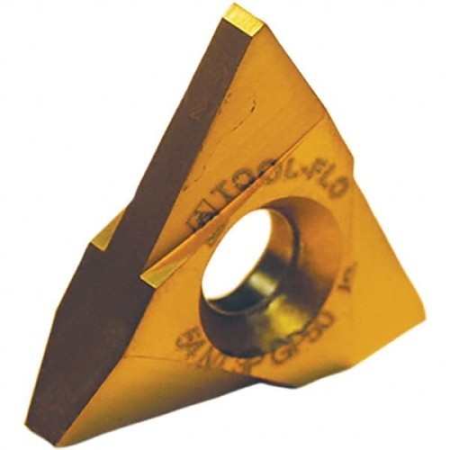 Tool-Flo 0280020AC50E Threading Insert, TNMC Insert, 2 TPI, Internal, External, ACME, Neutral Cutting, Manufacturer's Grade: AC50E