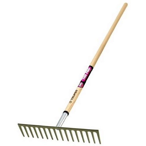 Truper® Truper® 312258 Garden Rake, 16 Tines, Hardwood Handle