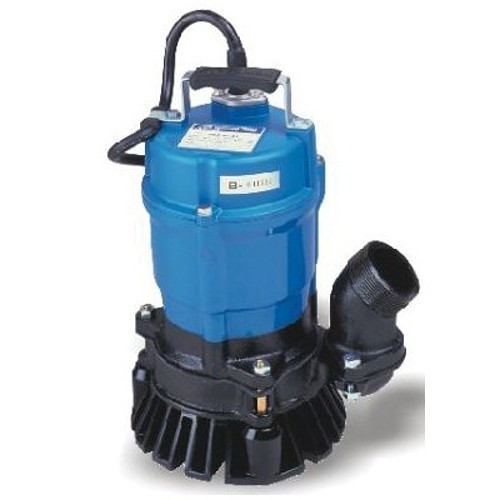 Tsurumi Pump HS2.4S-62 HS Series Electric Waste Water Pump, 3000 gph Flow Rate, 2 in Outlet, 1, 1/2 hp, Cast Iron, Import