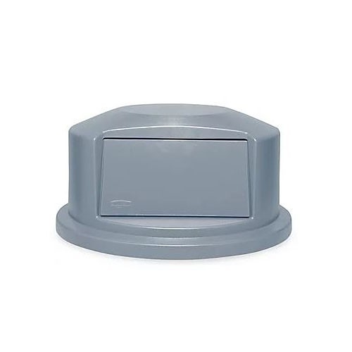 Rubbermaid® Brute® H-1474GR Trash Can Lid, Dome Container Shape, High Density Polyethylene, Gray