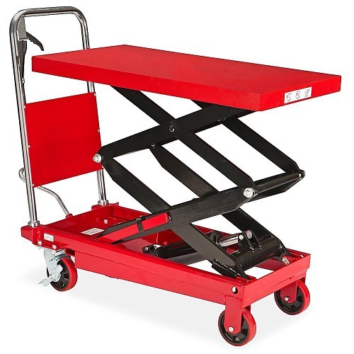 H-1784 Scissor Lift Table, 770 lb, 36 in Platform Length, 20 in Platform Width, 13-3/4 in Lowered Height, 51 in Raised Height