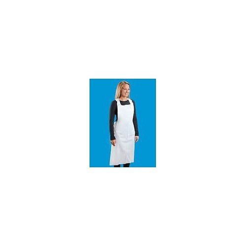 S-10485W Disposable Apron, White, Polyethylene