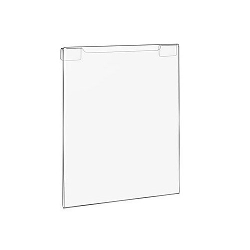 S21369 Gridwall Sign Holder, Acrylic, Crystal Clear