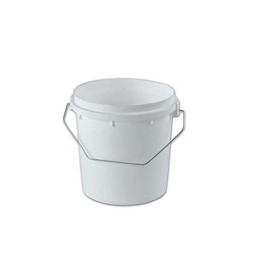 Bucket, 1 gal, 7-3/4 in Width, HDPE, White