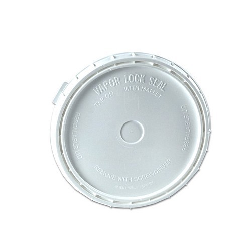 Lid, For Use With: VaporLock 1 gal Bucket, HDPE, White