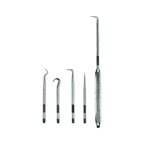 Ullman 758-H4W Hooks & Picks Set, High Carbon Steel Tip, Hex Magnetic, 6-9/16 in Overall Length, Yes Magnetic