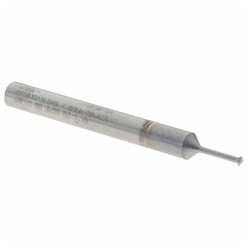Vargus 80283 Miniature Thread Mill, #0-80 Thread, American UNF Thread, 1.22 in Overall Length, 3 Flutes, 0.057 in Shank Dia