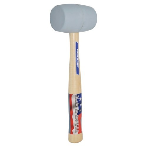 Vaughan® 770-RM2W Mallets and Dead Blow Hammer, 10-5/8 in Overall Length, 1.5 lb Head, Rubber Head, Hardwood Handle