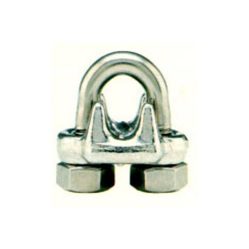 Volunteer 992408 Cable Clamp, 1/4 in Cable, Stainless Steel