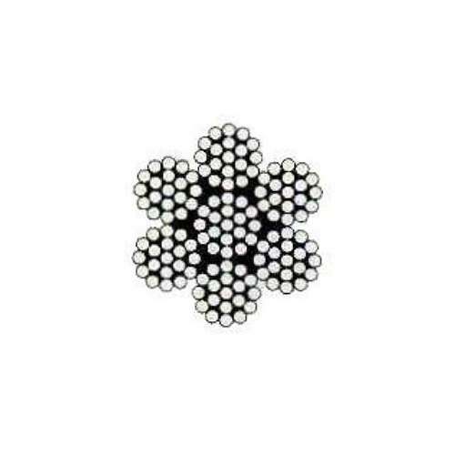 Volunteer H22 Galvanized Cable, 3/16 Dia in Cable, 7 X 19 Strand, 4200 lb, Galvanized