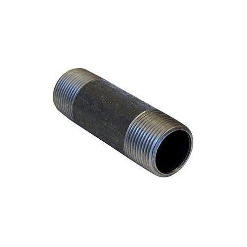Wayne Pipe and Supply WAYPNIPB00056 Pipe Nipple, 1/2 in Nominal, 5-1/2 in Length, Black Oxide