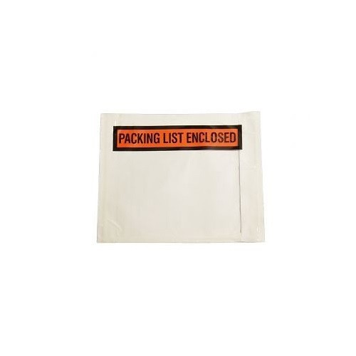 WRAP TITE PLE45X6 Envelope, 6 in Length, 4-1/2 in Width, LDPE, Clear/White