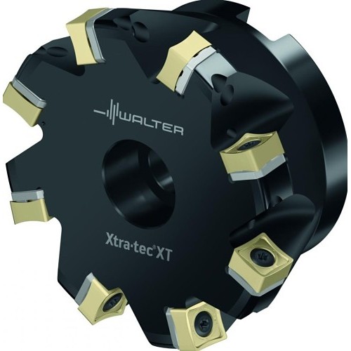 Walter 7871964 Face Mill Cutter, 100 mm Cutting Dia, 32 mm Shank Dia, 50 mm Overall Length, 10 mm Maximum Depth of Cut, 88 deg Lead Angle