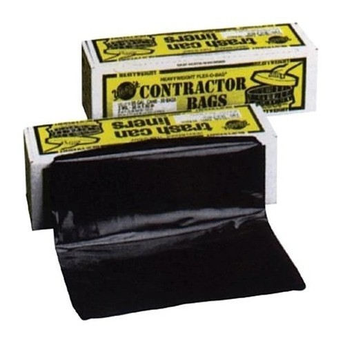 Warp's® HB55-30 Trash Can Liner, 55 gal, Plastic, Black