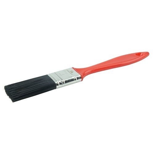 Weiler® 40107 Industrial Varnish Brush, 7-7/8 in Overall Length, 1 W x 3/8 T in Brush, Polyester Brush, Plastic Handle, Latex, Oil Base, Shellac, Water Base Paint Paint