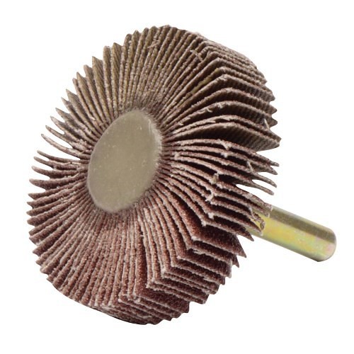 Weiler® Tiger® 52367 Coated Flap Wheel, 2 in Wheel Dia, 1/2 in Face Width, 1/4 in Shank Dia, 80 Grit, Medium Grade, Aluminum Oxide Abrasive