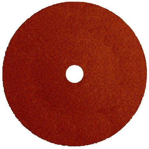 Weiler® 69864 Fiber Disc, 7 in Disc Dia, 7/8 in Center Hole, 24 Grit, Extra Coarse Grade, Ceramic Alumina Abrasive, Arbor Attachment