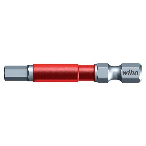 Wiha® 76872 Impact Power Bit, 5/32 in Point, 49 mm Overall Length, 1/4 in, Chrome-Vanadium-Molybdenum