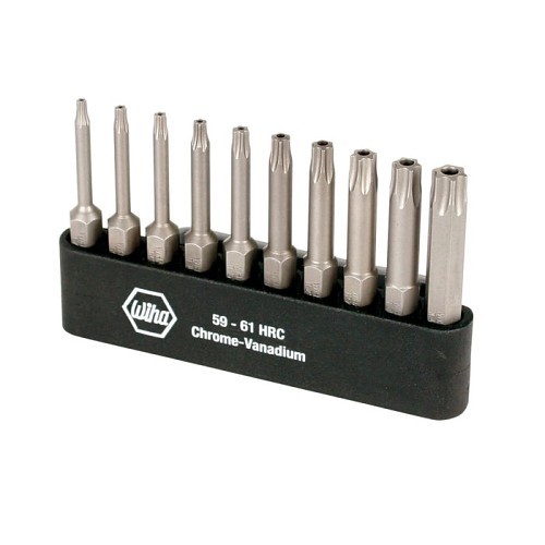 Wiha® T6-T30 Torx Power Bit Set, 10 Piece