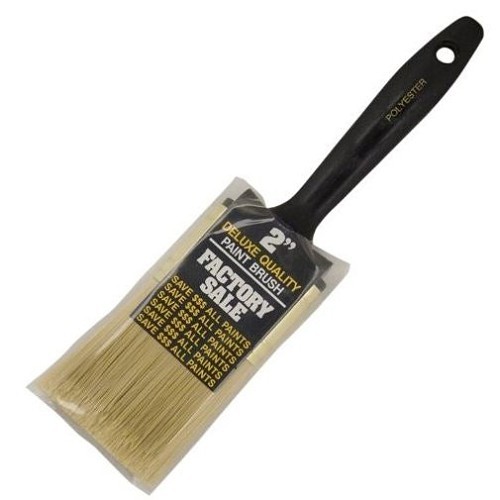 Wooster® 0P39720020 Paint Brush, 2-7/16 in W x 2 in L Brush, Polyester Brush, Plastic Handle, Deluxe Quality Out-Paints Paint