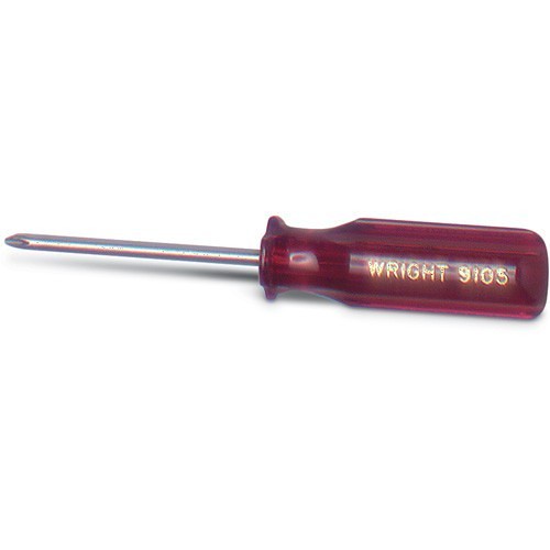 Wright Tool 9104 Standard Screwdriver, Phillips Point, #1 Point, 7 in Overall Length