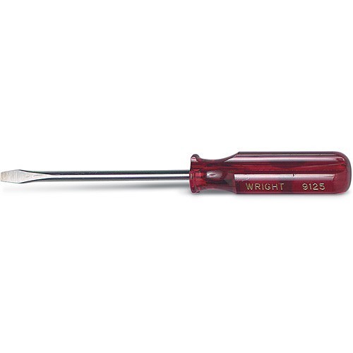 Wright Tool 9126 Standard Screwdriver, Slotted Point, 3/8 in Point