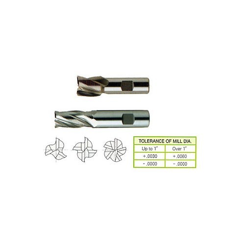 YG-1 76359 Roughing End Mill, 4 Flutes, 3/4 in Shank Dia, Tialn-Futura