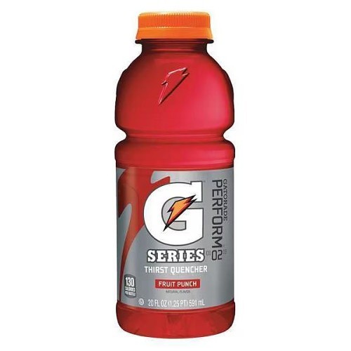 Gatorade® 32866 Thirst Quencher Ready-To-Drink Sports Drink, 20 oz Bottle, Liquid, Fruit Punch