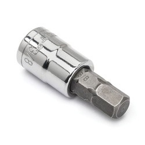 Crescent® CHBS6N Standard Length Socket Bit, 3/8 in Hex Drive, 3/8 in, 1.35 in L Bit, ASME B107.5