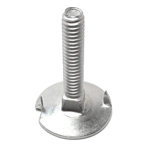 Elevator Bolt, Imperial, 1/4-20, 1-1/4 in Length Under Head, Steel, Plain