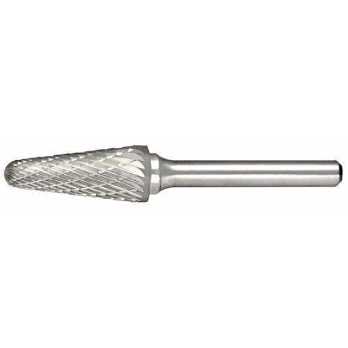 Carbide Burr, Cylindrical - Radius End, SL1, 1/4 in Head Dia, Double Cut Cut Type