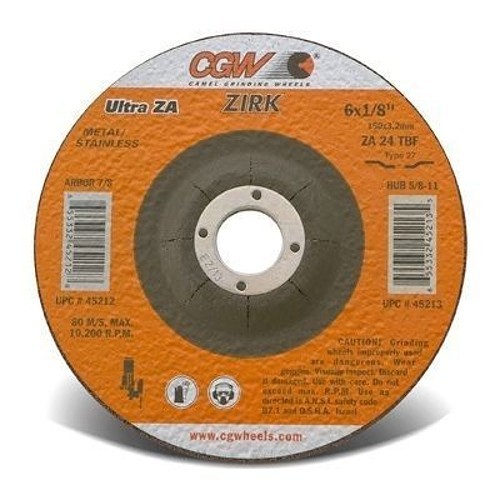 CGW® 35615 Cut-Off Wheel, 4-1/2 in Wheel Dia, 1/8 in Wheel Thickness, 5/8-11 Center Hole