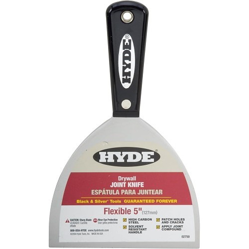 Hyde® 02750 Joint Knife, 5 in W, High Carbon Steel Blade, Flexible Blade Flexibility