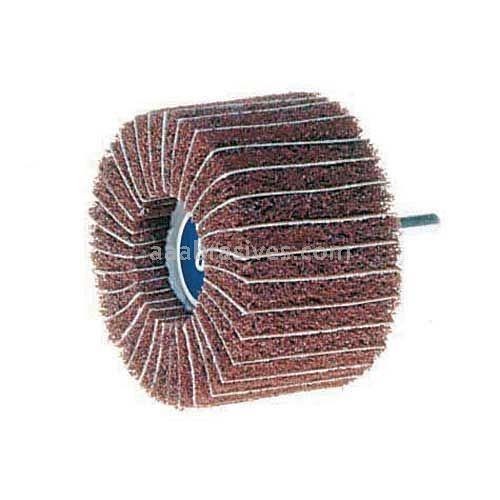 Wendt™ 323 470 Coated Abrasive Flap Wheel, 4 in Wheel Dia, 4 in Face Width, 3/4 in Shank Dia, 40 Grit, COARSE Grade