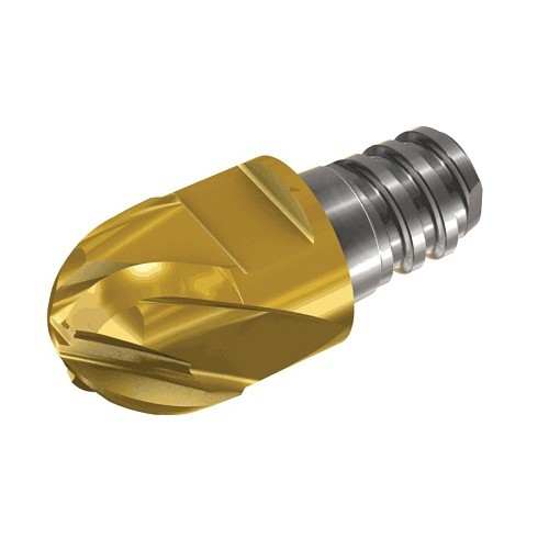 Iscar 5621318 MULTI-MASTER Interchangeable Milling Head, ANSI Code: MM EB.375A27-4T06 IC908, MM EB Milling Tip Style, Ball Nose Milling Tip, Solid Carbide, 0.19 in Corner Radius, Manufacturer's Grade: IC908, 4 Flutes, Material Grade: H, K, M, P, S