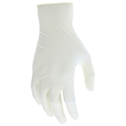 MCR Safety 5055S SensaTouch™ Disposable Gloves, Small, #7, Natural White, Powder-Free, Latex, 5 mil Thickness, Smooth Finish