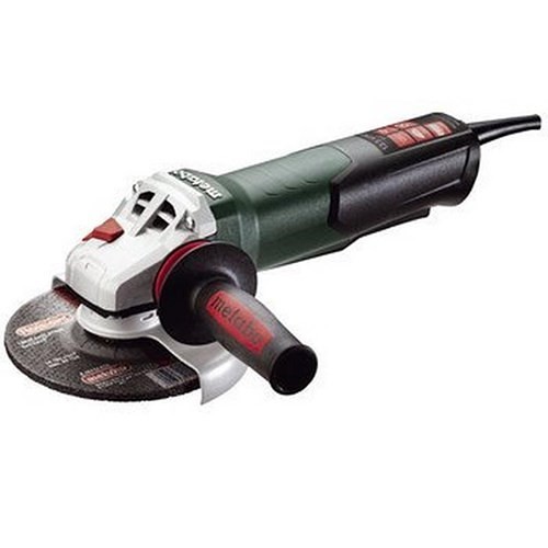 metabo® 600290420 Angle Grinder, 6 in Wheel Dia, 7/8 in, 120 VAC, Quick-Change™ For Wheel Type, Black/Green, Yes Dust Management, Deadman Non-Locking Paddle Switch