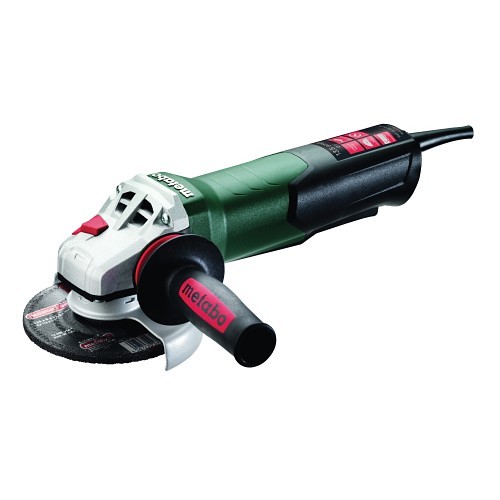metabo® 600476420 Angle Grinder, 5 in Wheel Dia, 5/8-11 UNC, 110 to 120 VAC, Green/Black, Paddle Switch
