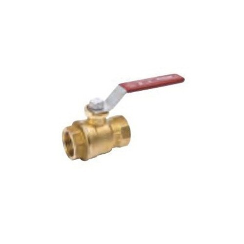 ProLine™ 107-403NL 7710 Premium Ball Valve, 1/2 in Nominal, FNPT End Style, Brass Body, Full Port, Double FKM/PTFE Softgoods, Import