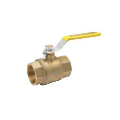 ProLine™ 107-822NL 7700 Standard Ball Valve, 3/8 in Nominal, FNPT End Style, Brass Body, Full Port, PTFE Softgoods